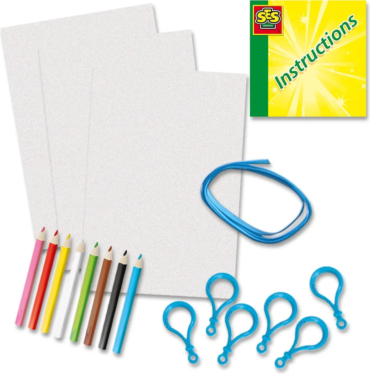 SES Creative Dino Krimpfolie Knutselset - 17 Stuks