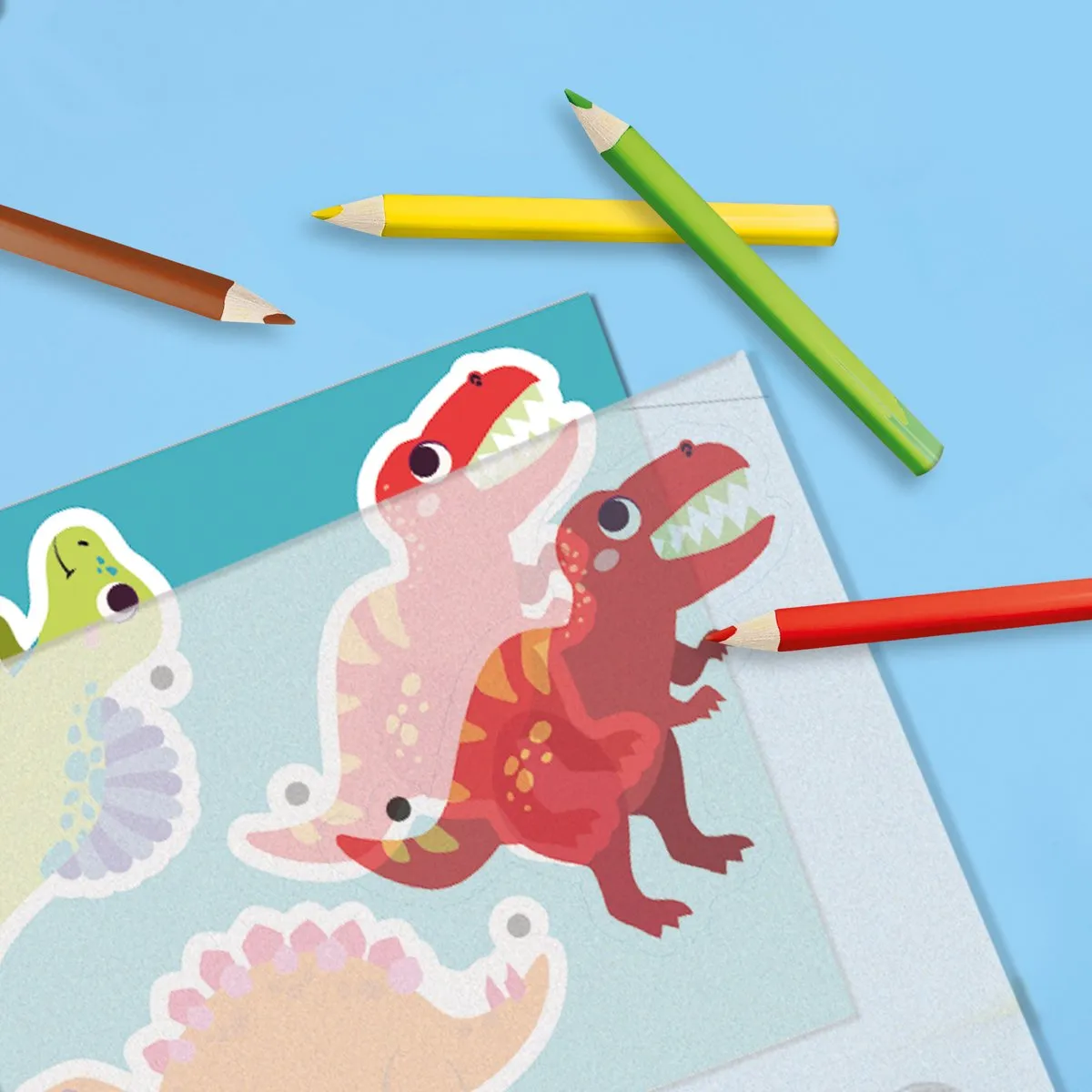 SES Creative Dino Krimpfolie Knutselset - 17 Stuks