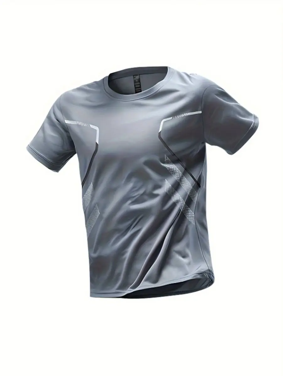 Grijs basketbalshirt heren