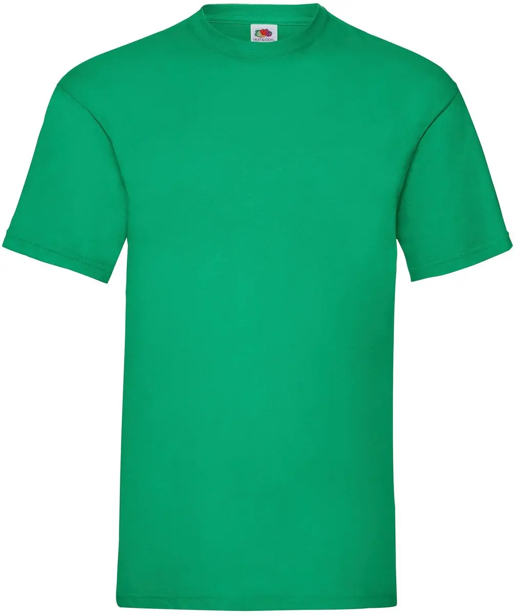 T-shirt Fruit Of The Loom Valueweight Volwassen Verde Kelly