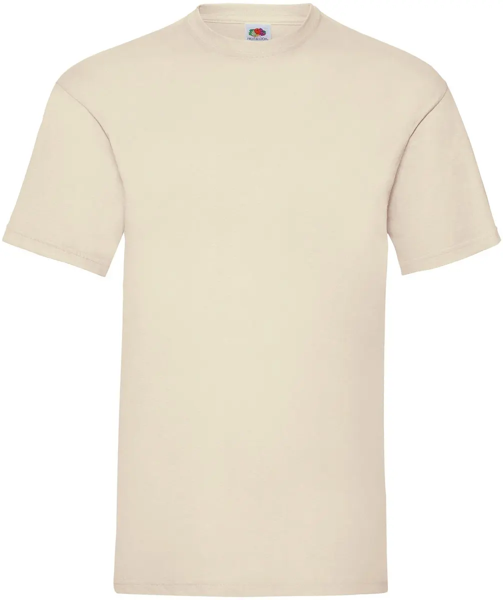 T-shirt Fruit Of The Loom Valueweight Volwassen Natuurlijk 60n