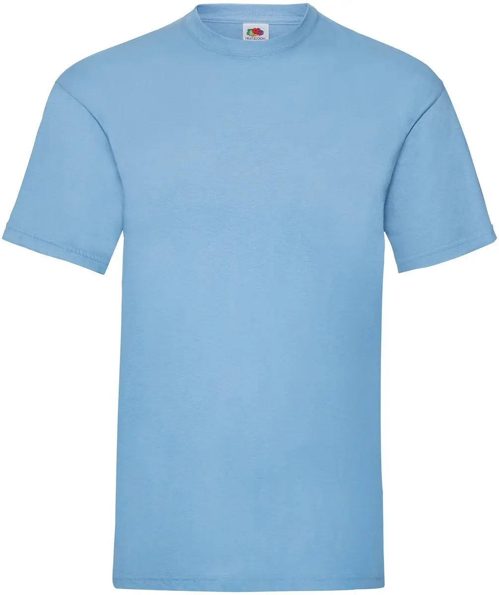 T-shirt Fruit van het weefgetouw Valueweight Volwassen Azul Cielo