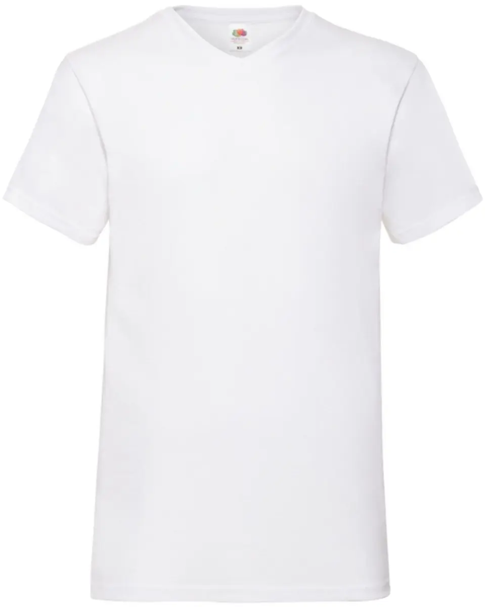 Camiseta Fruit Of The Loom Valueweight T-shirt met V-hals Adulto Blanco