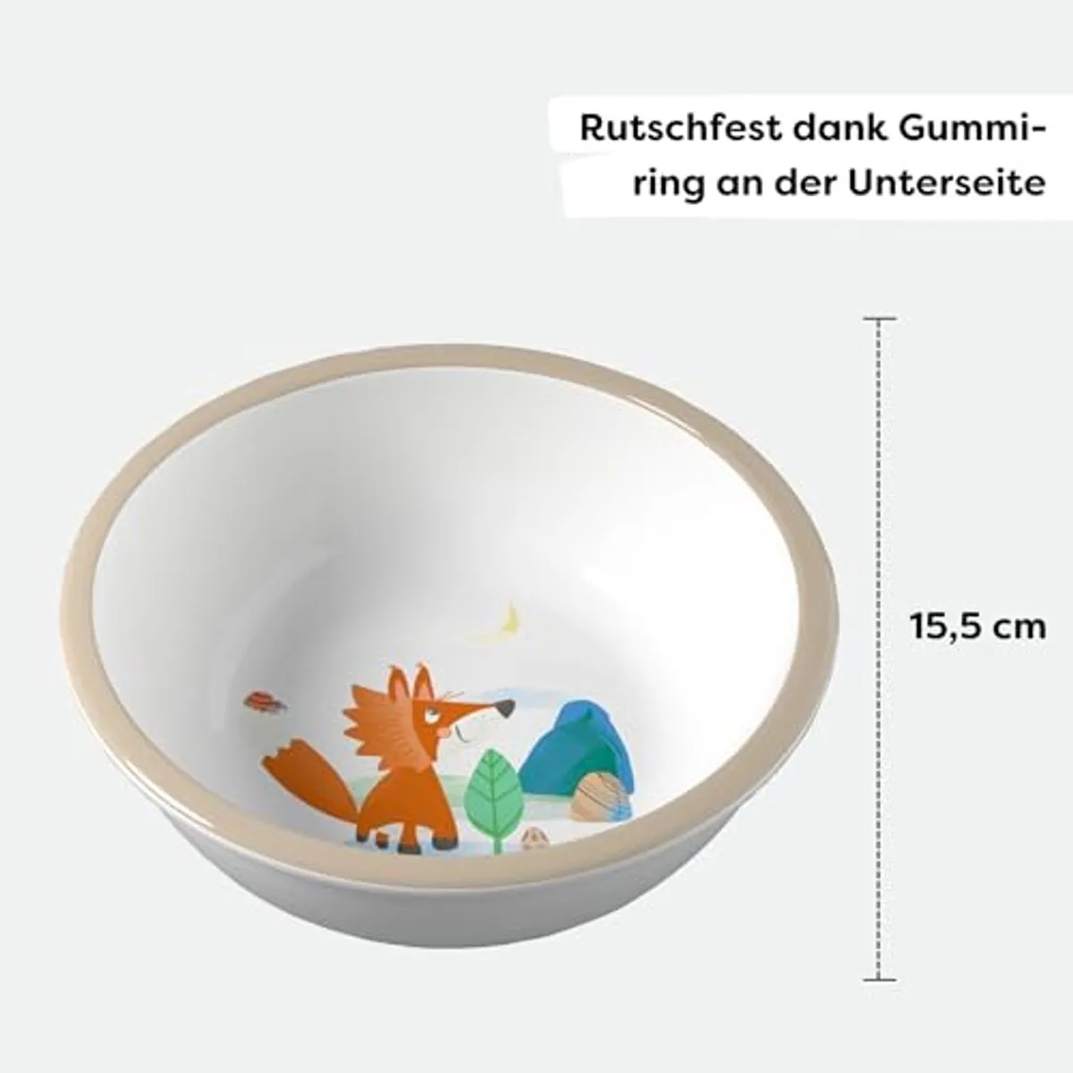 Haba Kinderservies Kom Bosdieren 150mm - Multicolor