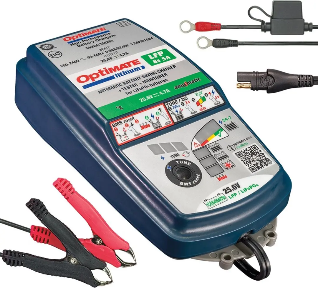 Tecmate OptiMate TM280 Acculader 24V - 8S LiFePO4/LFP