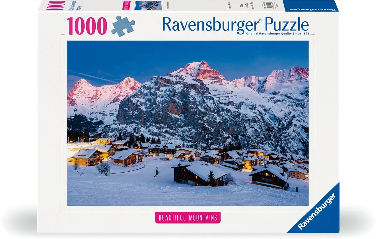 Ravensburger Berner Oberland Mürren Puzzle 1000 Stuks - Multicolor
