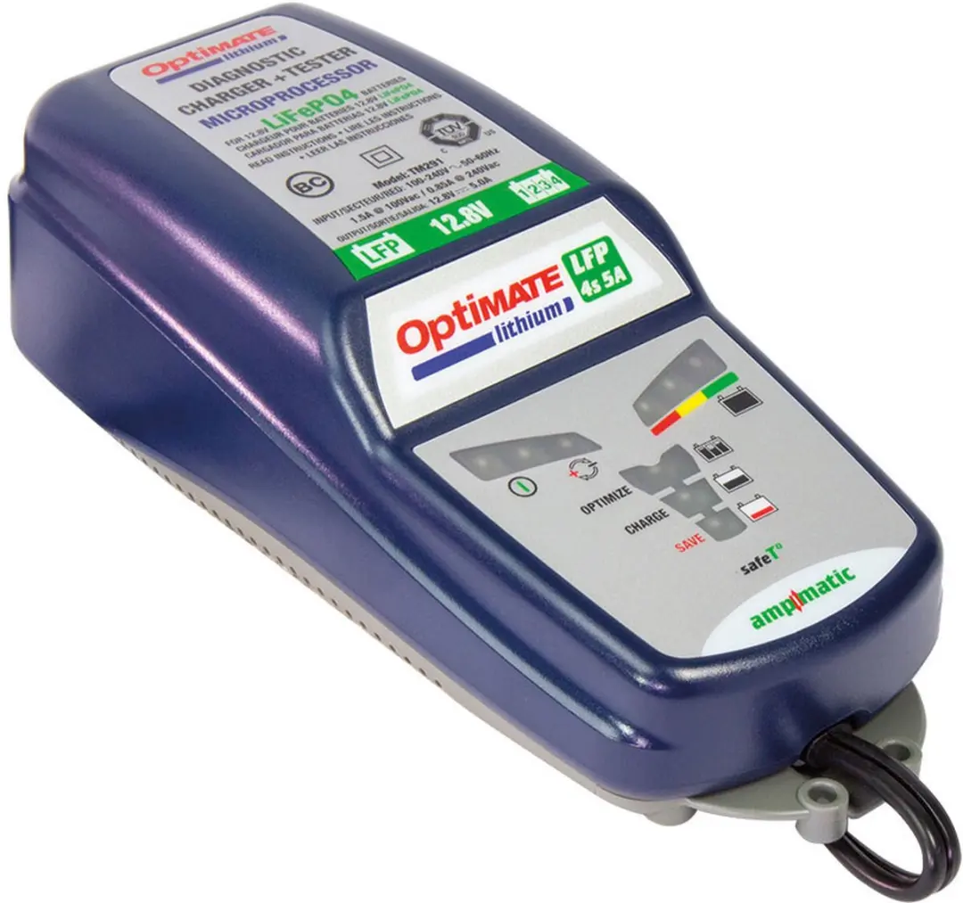 Tecmate OptiMate TM390 LiFePO4 Acculader 12.8V 6A