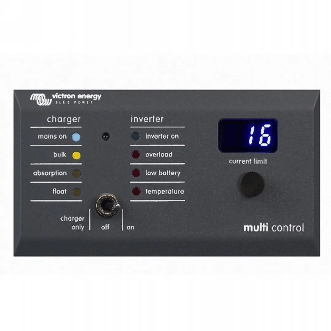 Victron Digital Multi Control 200/200A GX - Zwart - afbeelding 4 van 6