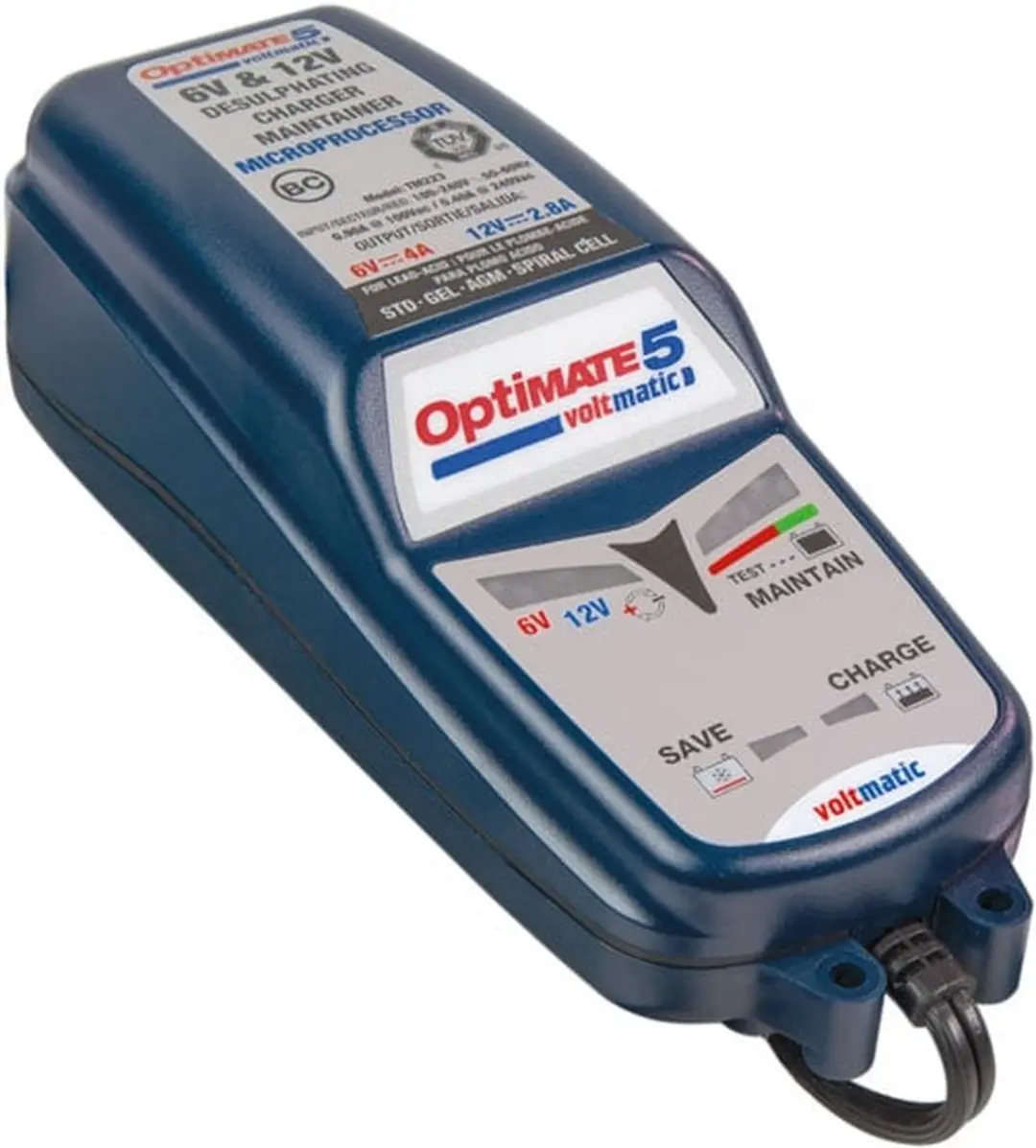 Tecmate OptiMate 5 TM320 Acculader 6V/12V - 8-staps Smart Lader