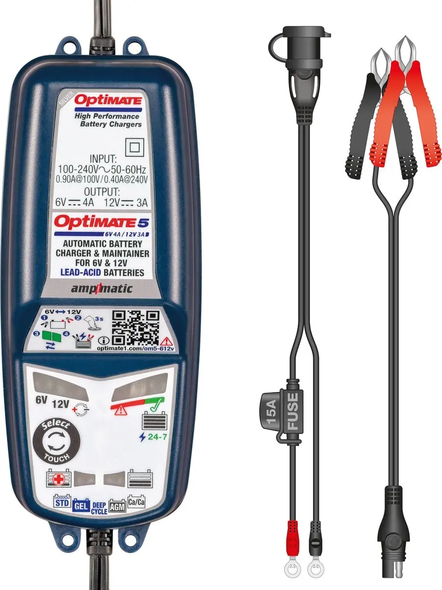 Tecmate OptiMate 5 TM320 Acculader 6V/12V