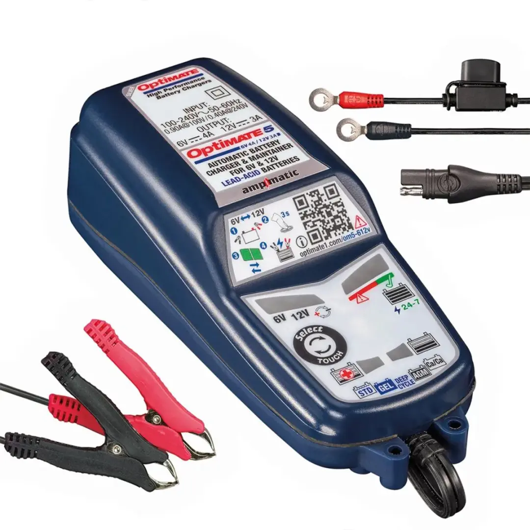 Tecmate OptiMate 5 TM320 Acculader 6V/12V - 8-staps Smart Lader