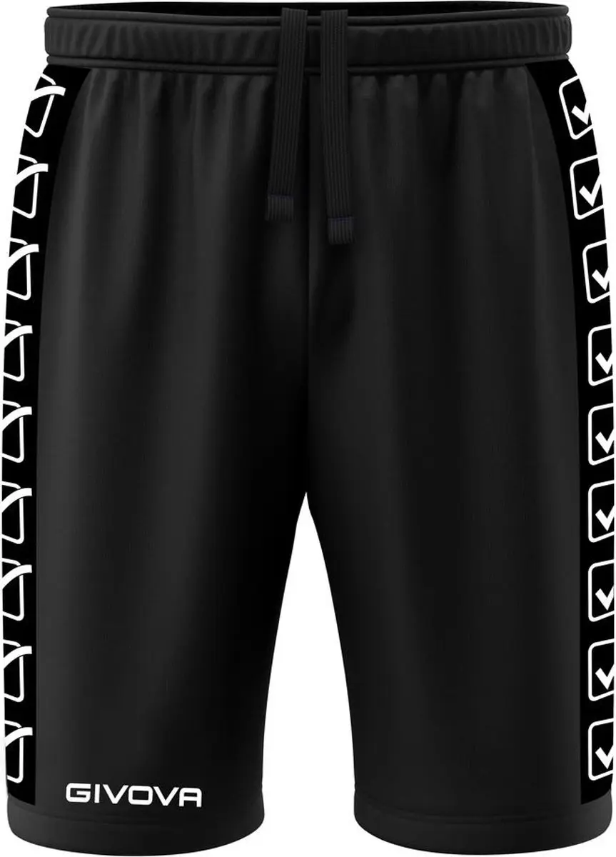 Sportshort Givova Terry Band Zwart