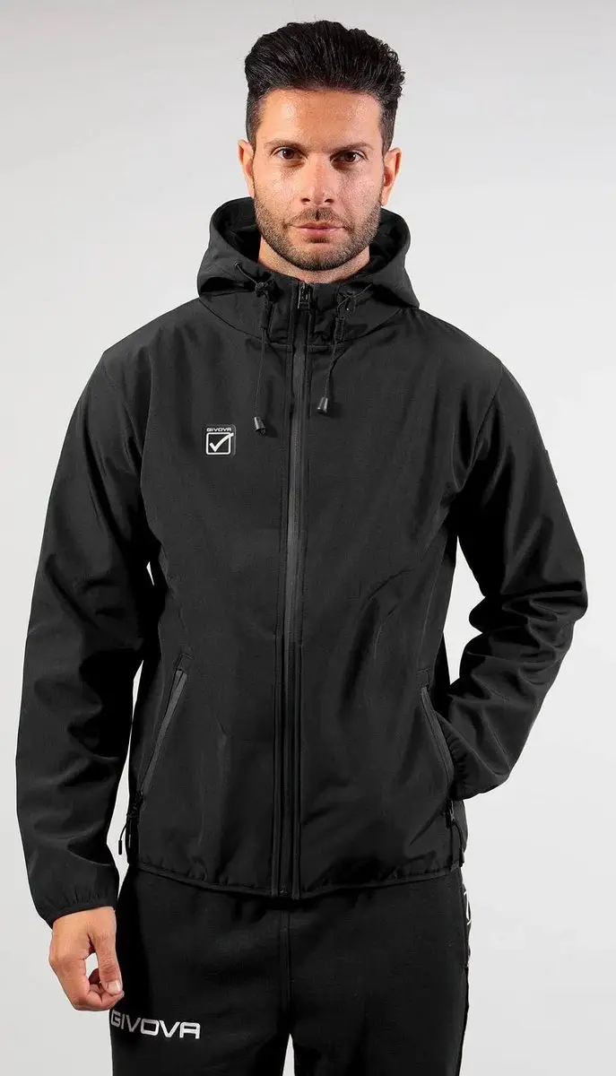 Givova Unisex Softshelljas - Zwart - XL - afbeelding 4 van 6