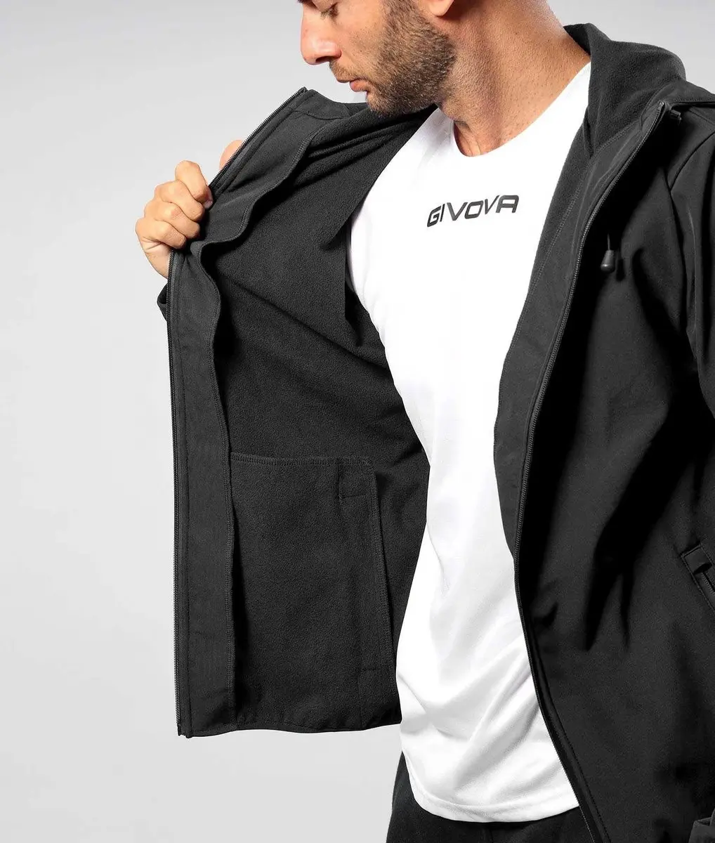 Givova Unisex Softshelljas - Zwart - XL - afbeelding 3 van 6