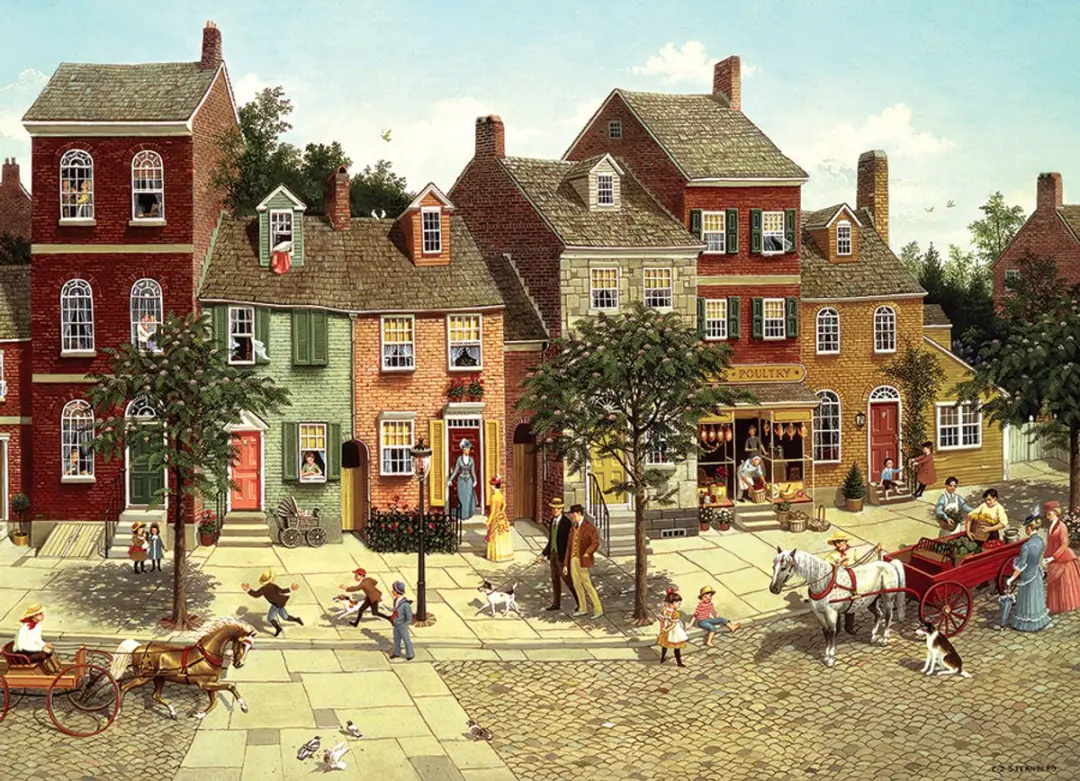 Cobble Hill The Curve in the Square Puzzel 1000 Stuks - 40203 - Meerkleurig - afbeelding 6 van 6
