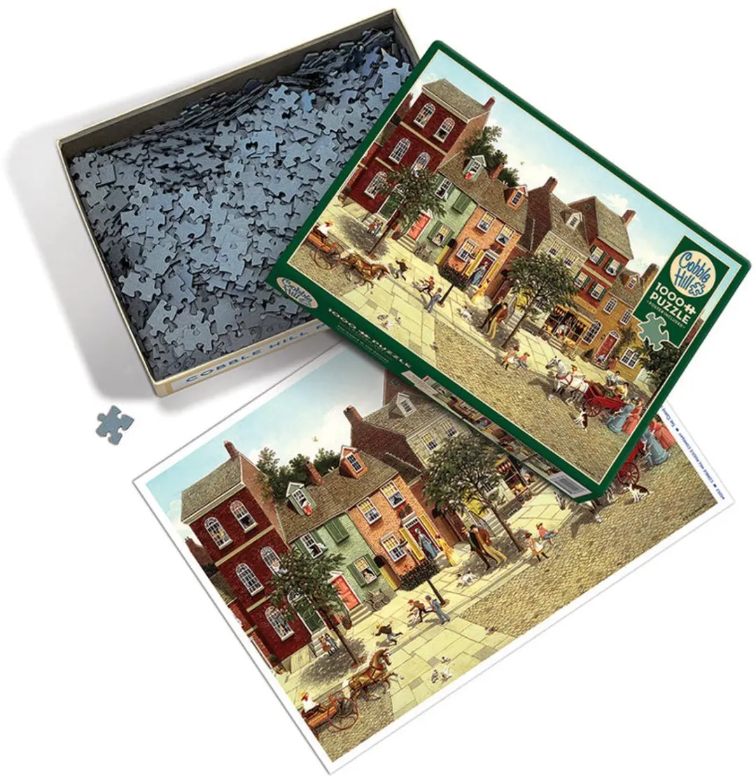 Cobble Hill The Curve in the Square Puzzel 1000 Stuks - 40203 - Meerkleurig - afbeelding 3 van 6