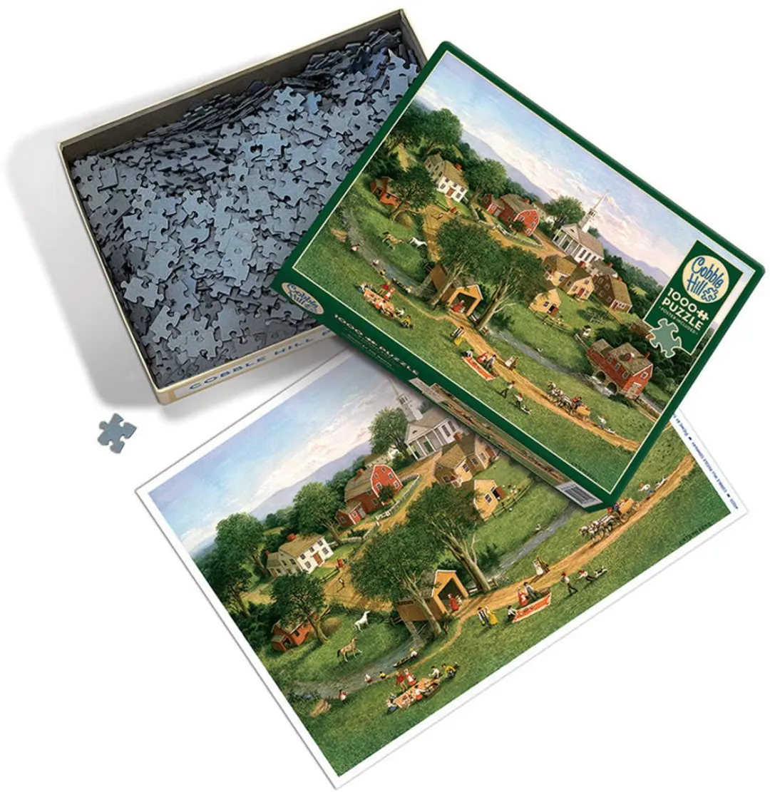 Cobble Hill Picnic by the Bridge Legpuzzel 1000 Stuks - Meerkleurig - afbeelding 2 van 5