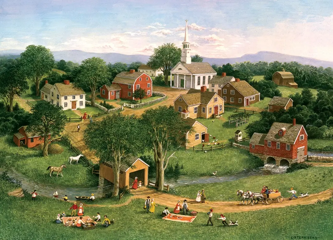 Cobble Hill legpuzzel Picnic by the Bridge