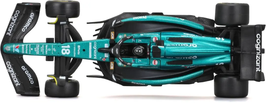 Bburago Aston Martin AMR23 1:43 Lance Stroll - 2023 - afbeelding 5 van 6