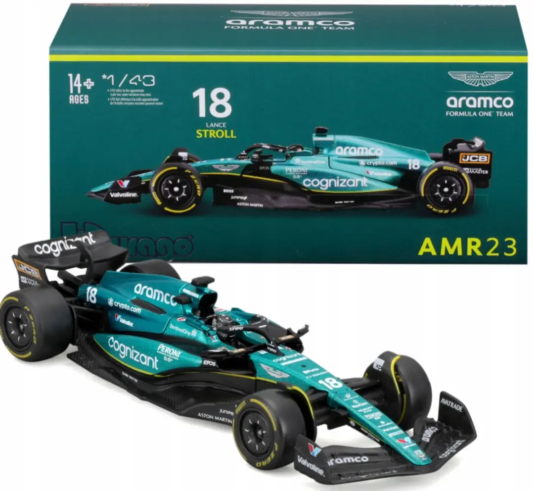 Bburago Aston Martin AMR23 1:43 Lance Stroll