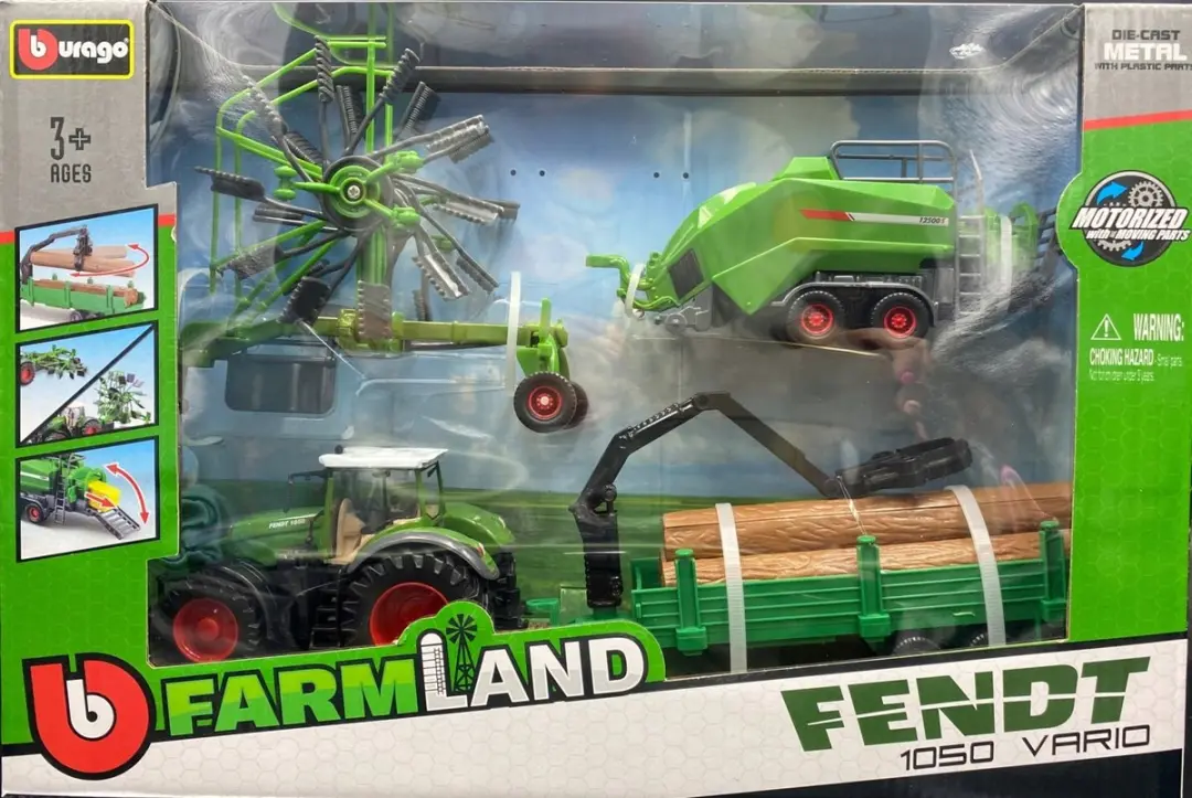 Bburago Fendt 1050 Vario Tractor Set