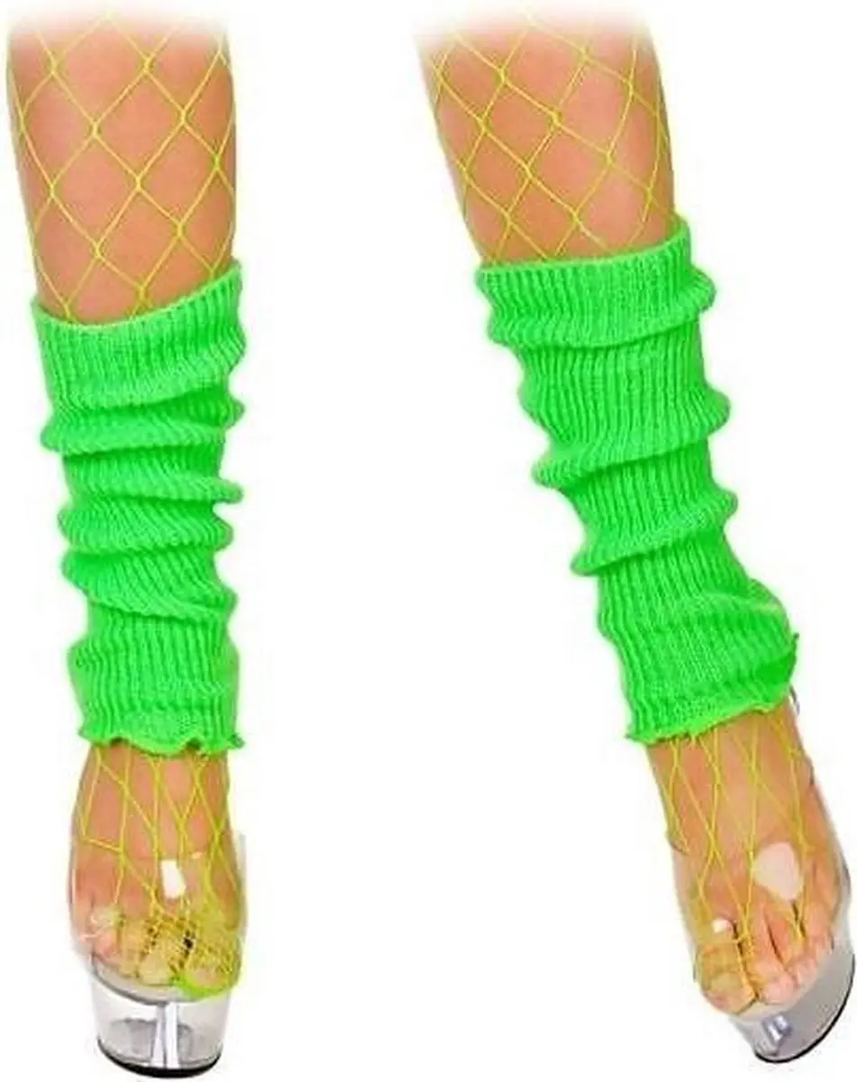 Beenwarmers 80-jaren in neon groen