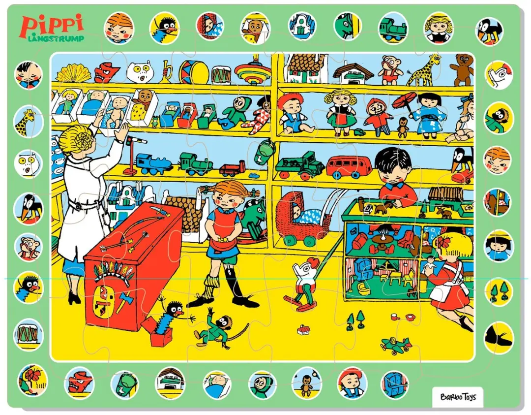 Barbo Toys Pippi Langkous Legpuzzel