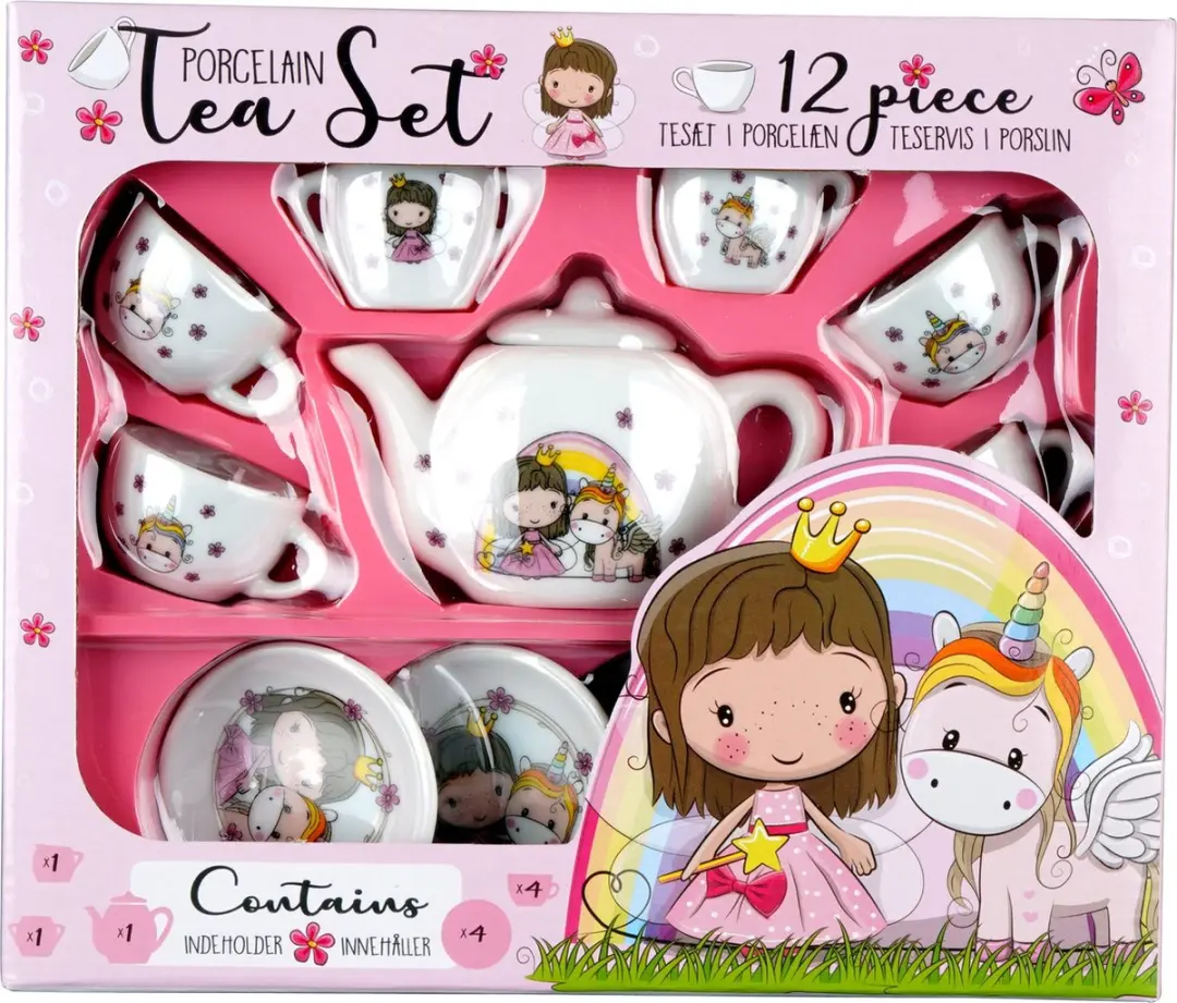 Barbo Toys Lillie & Ellie 12-delig Porseleinen Thee Servies