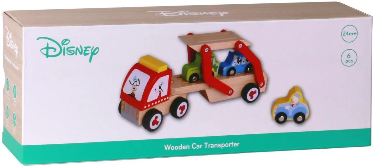 Disney Mickey Mouse Houten Vrachtwagen BMX034 - Multicolor