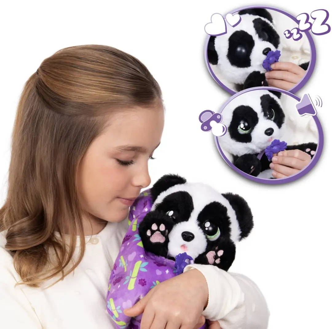 Imc Toys Baby Paws Panda Interactieve Pluche - Zwart/Wit