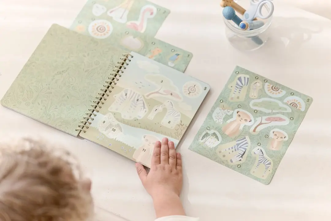 Little Dutch Safari Jim Stickerboek - 100 Stuks - Groen