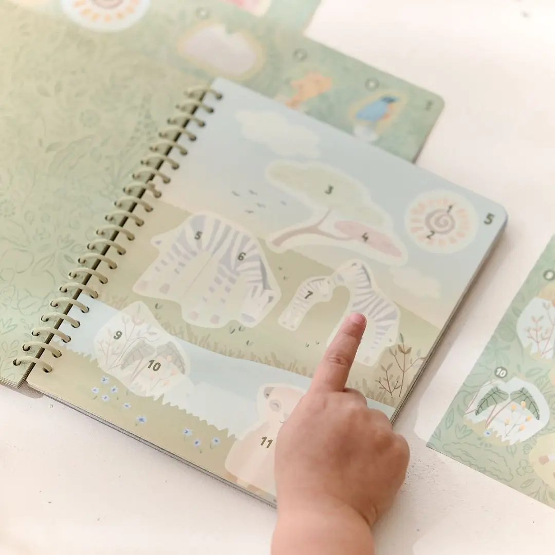 Little Dutch Safari Jim Stickerboek - 100 Stuks - Groen