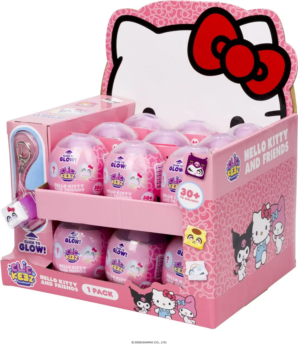 Goliath Clickeez Hello Kitty & Friends - 18x Toetsenbord Fidget - afbeelding 6 van 6