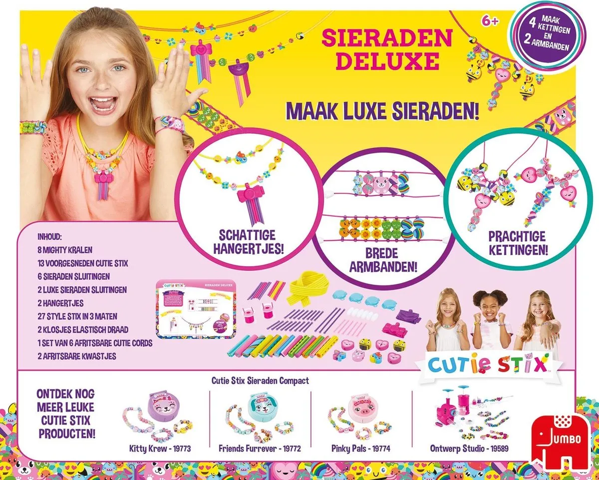 Jumbo Cutie Stix Sieraden Deluxe Multicolor - 29 Stuks