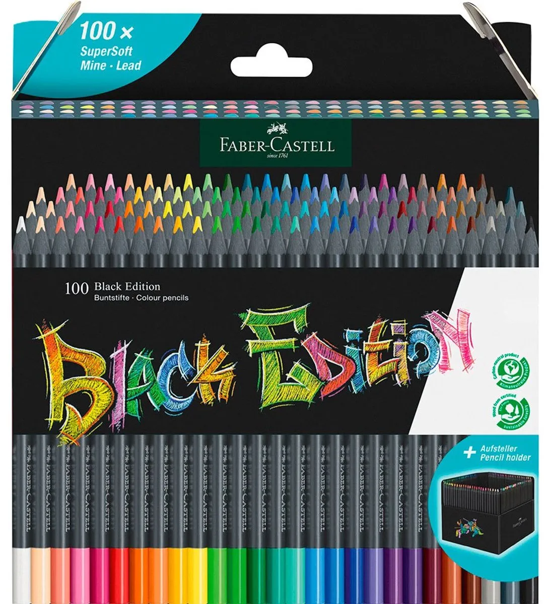 Faber-Castell Black Edition FC-116411 Kleurpotloden - 100 Stuks