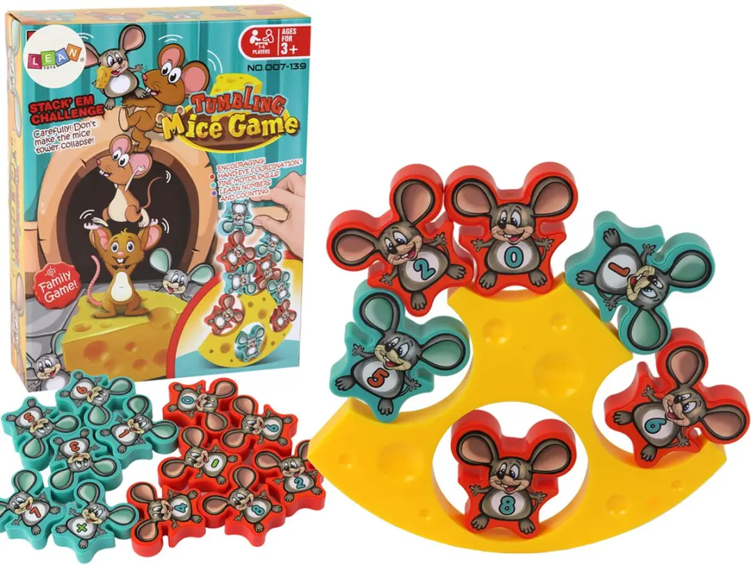 Lean Toys Muizen Balancerende Kaastoren