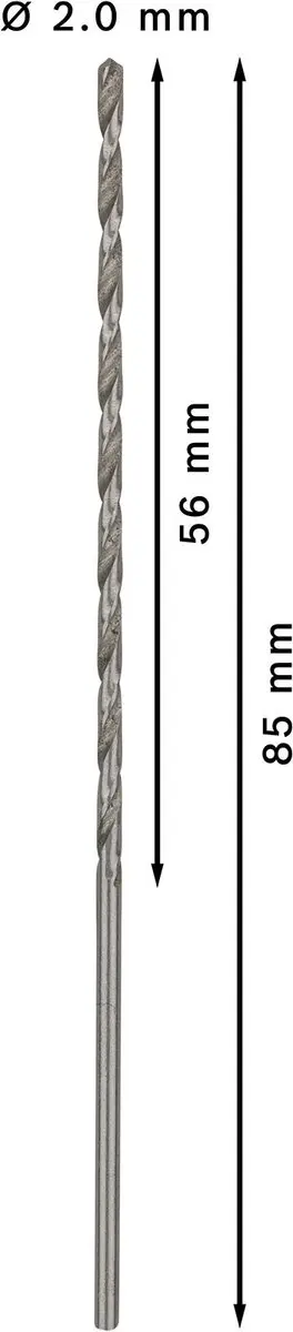 Bosch Professional HSS-G 2.0X56 5 Houtboor - 5 Stuks - afbeelding 4 van 5