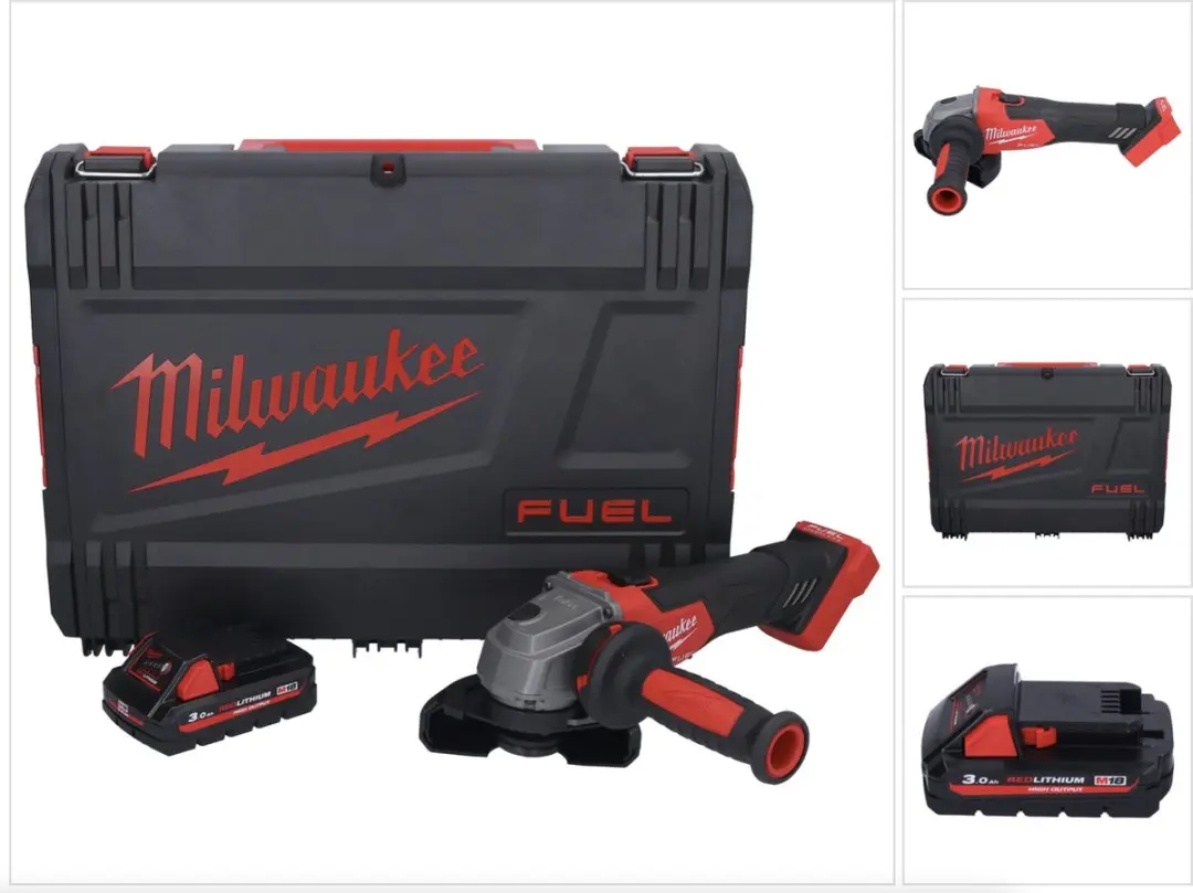 Milwaukee M18 FSAG115X-301X accu-haakse slijper 18 V 115 mm borstelloos + 1x acc