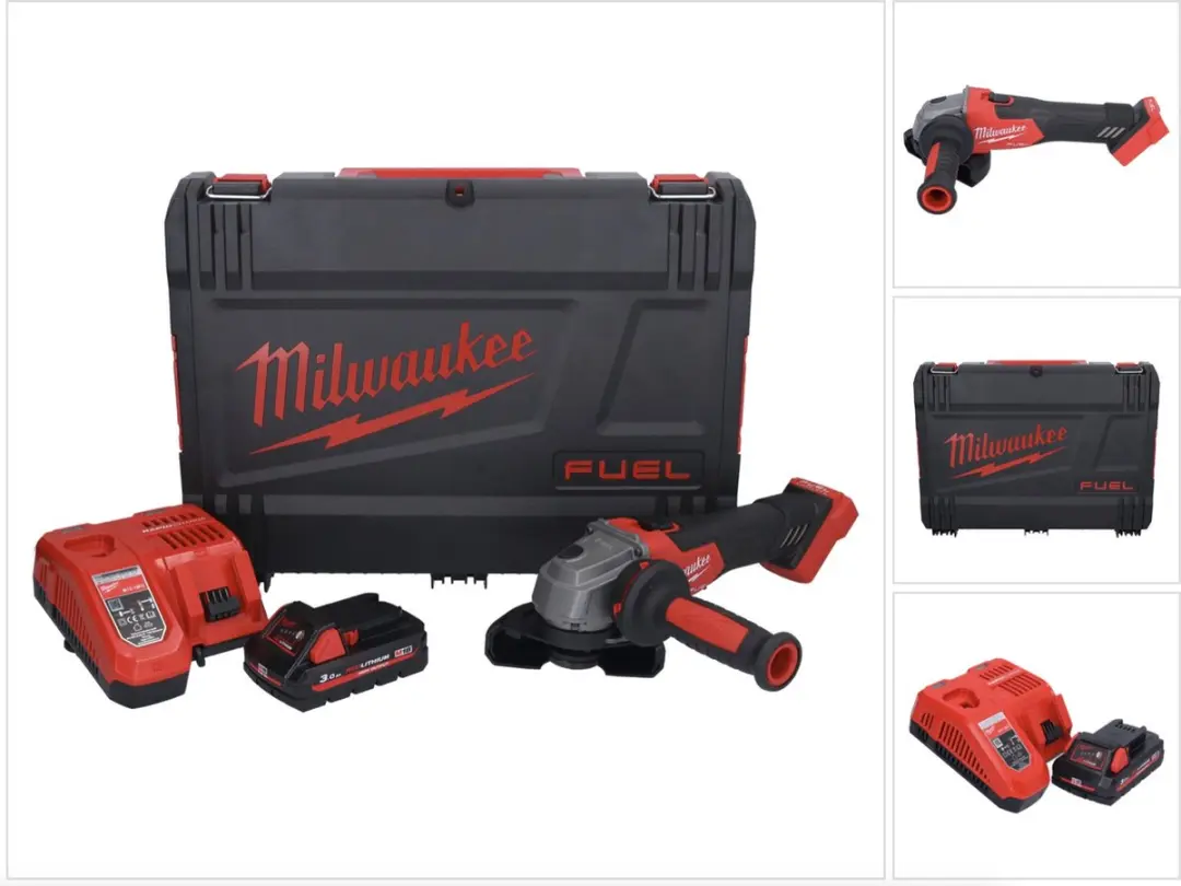 Milwaukee M18 FSAG115X-301X accu-haakse slijper 18 V 115 mm borstelloos + 1x acc
