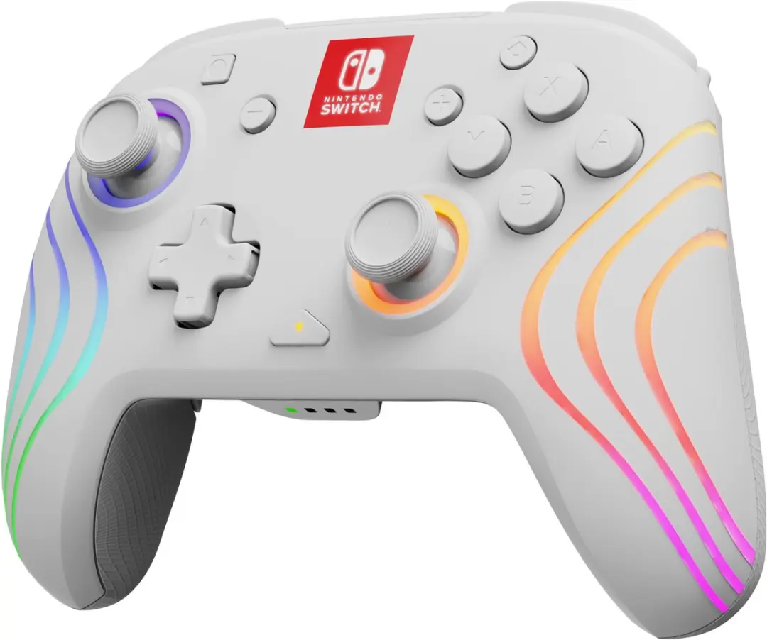 PDP AfterGlow Wave Nintendo Switch Controller 500-252-WH - Wit - afbeelding 5 van 6