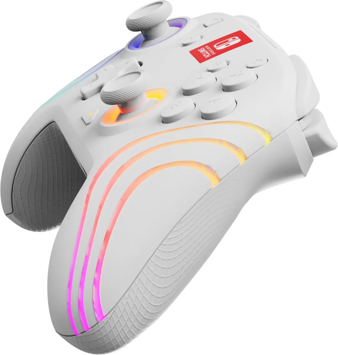 PDP AfterGlow Wave Nintendo Switch Controller 500-252-WH - Wit - afbeelding 4 van 6