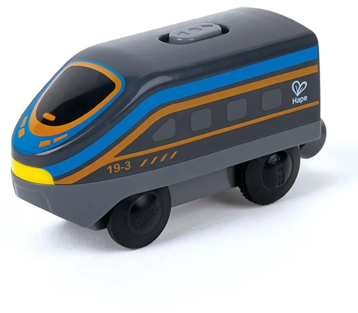 Hape Houten Trein Locomotief - Zwart