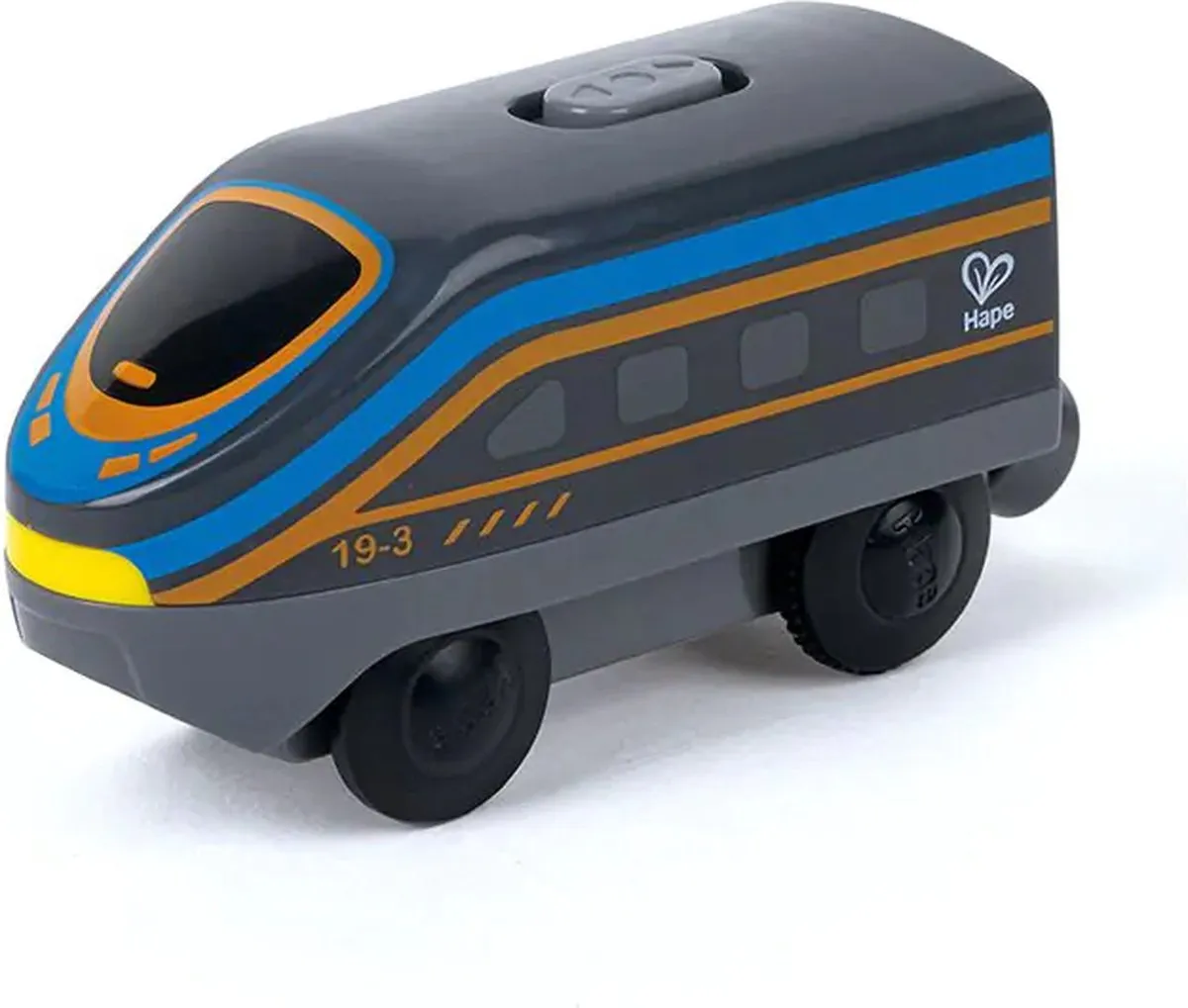 Hape Houten Trein Locomotief - Zwart
