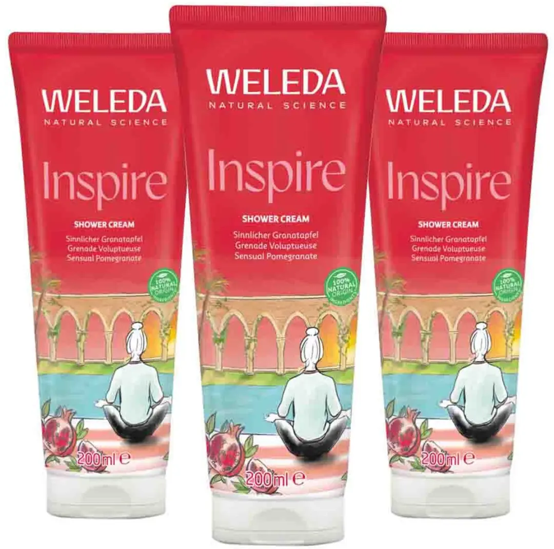 Weleda Granaatappel Douchecrème 200ml - 3 Stuks