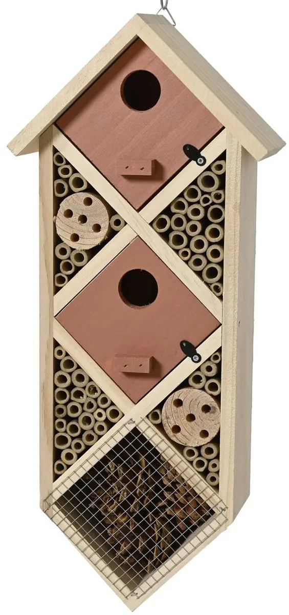 Kaemingk Insectenhotel Ruit Bruin 18 x 42 cm