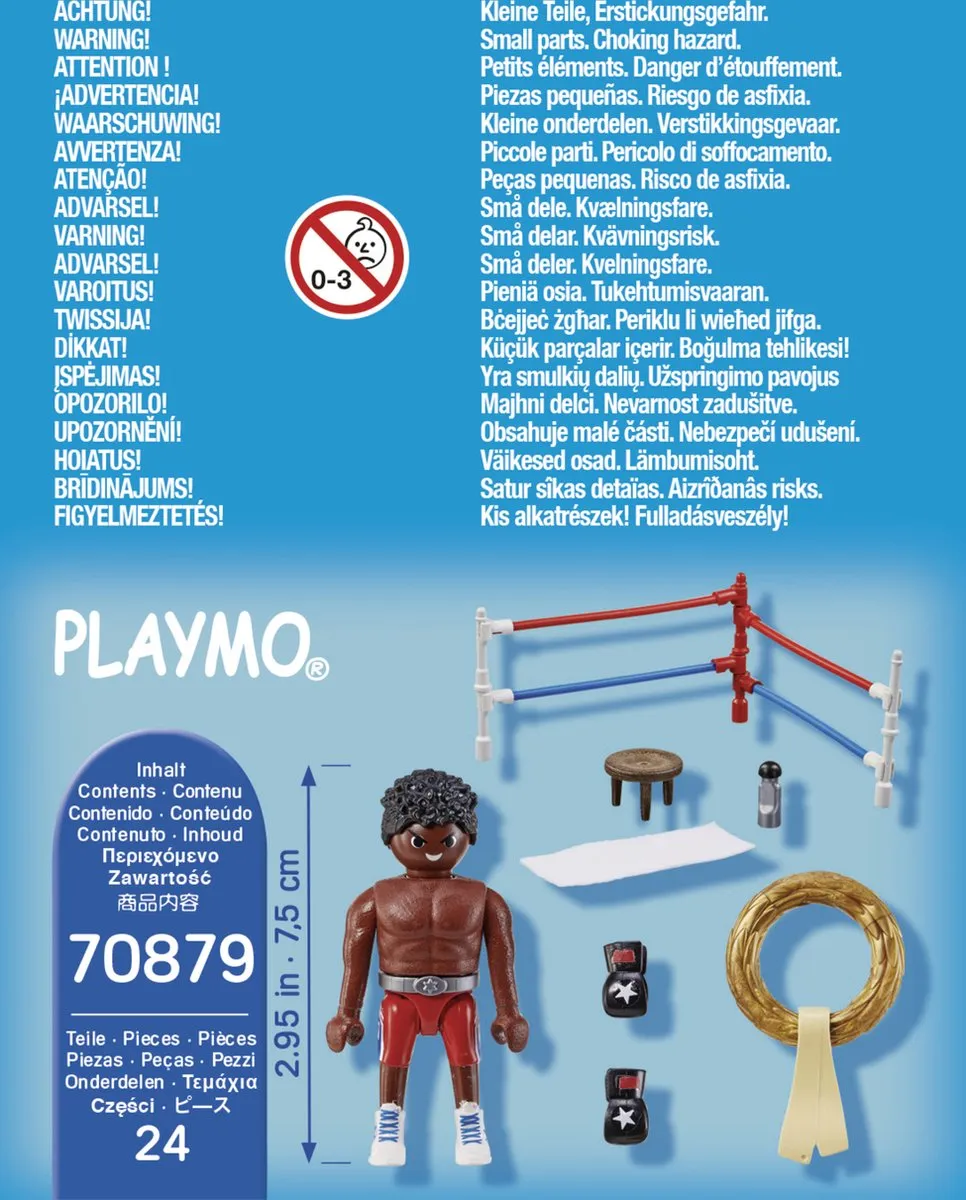 Playmobil Special Plus Bokskampioen 70879 - Multicolor