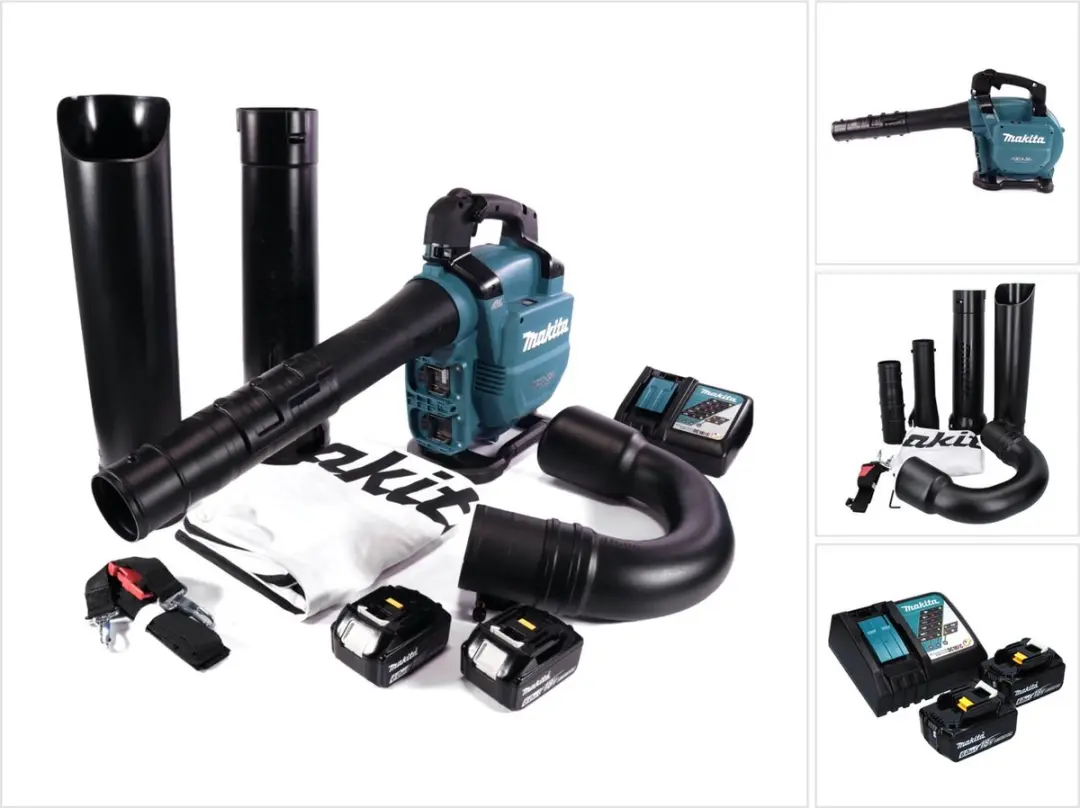 Makita DUB 363 RG2V accu blazer / bladzuiger 36 V ( 2x 18 V ) borstelloos + zuig