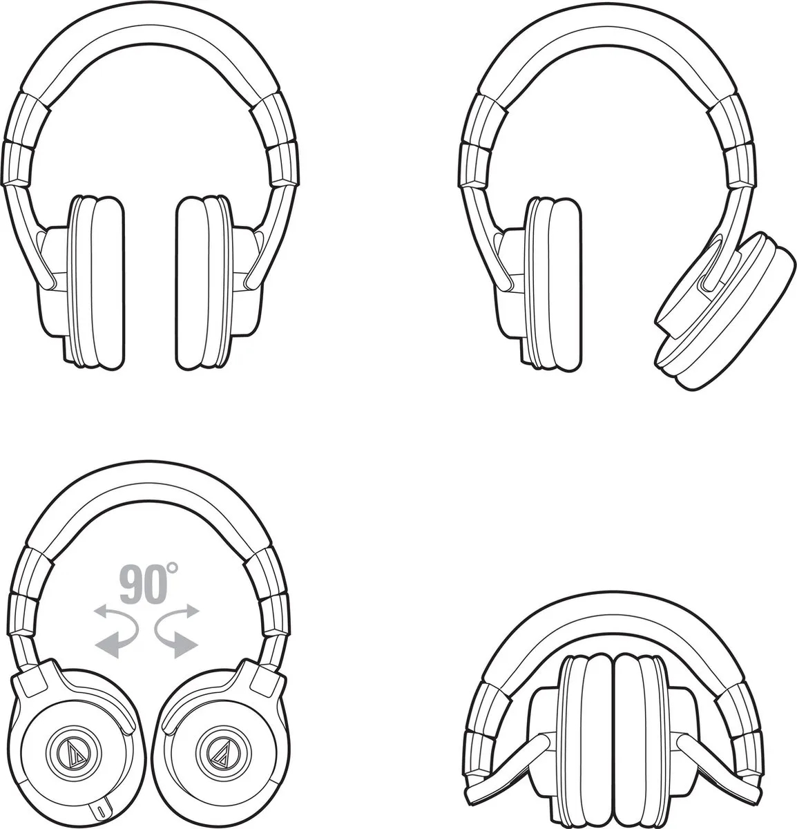 Audio-Technica ATH-M40X Studiokoptelefoon - Gesloten