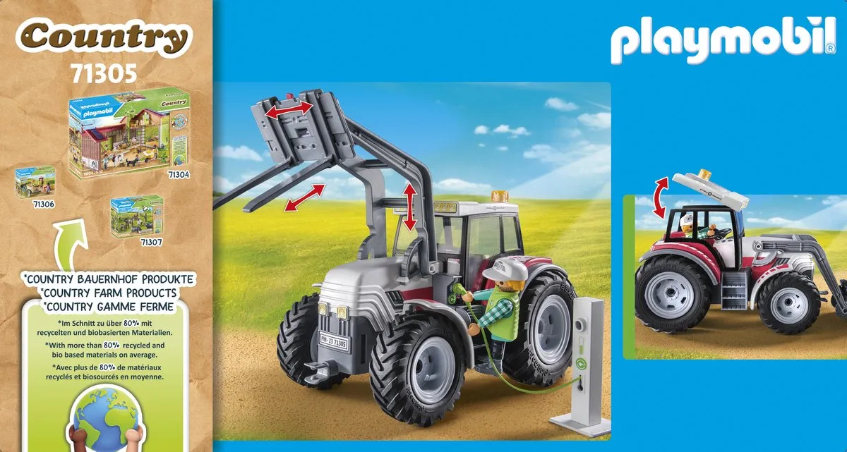 Playmobil Country Grote eTractor 71305 - Multicolor - afbeelding 6 van 6