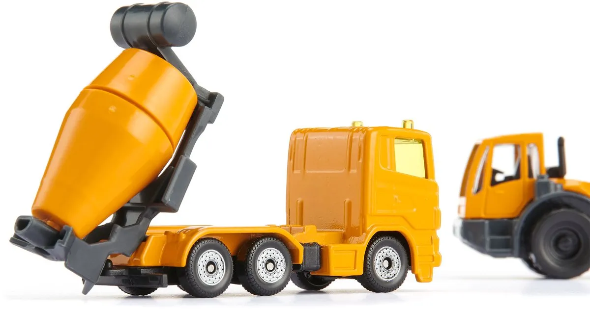 SIKU 1692 Bouwplaatsset Dumper & Betonmixer Geel